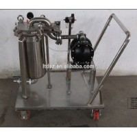 0.25m2 industrial liquid filtration machine coating bag filter