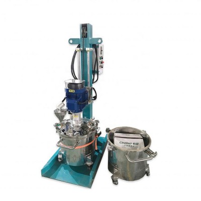 Vacuum Small Investment Paint Mixing Machine, High Speed Disperser Mixer, Dissolver Use Lab Test